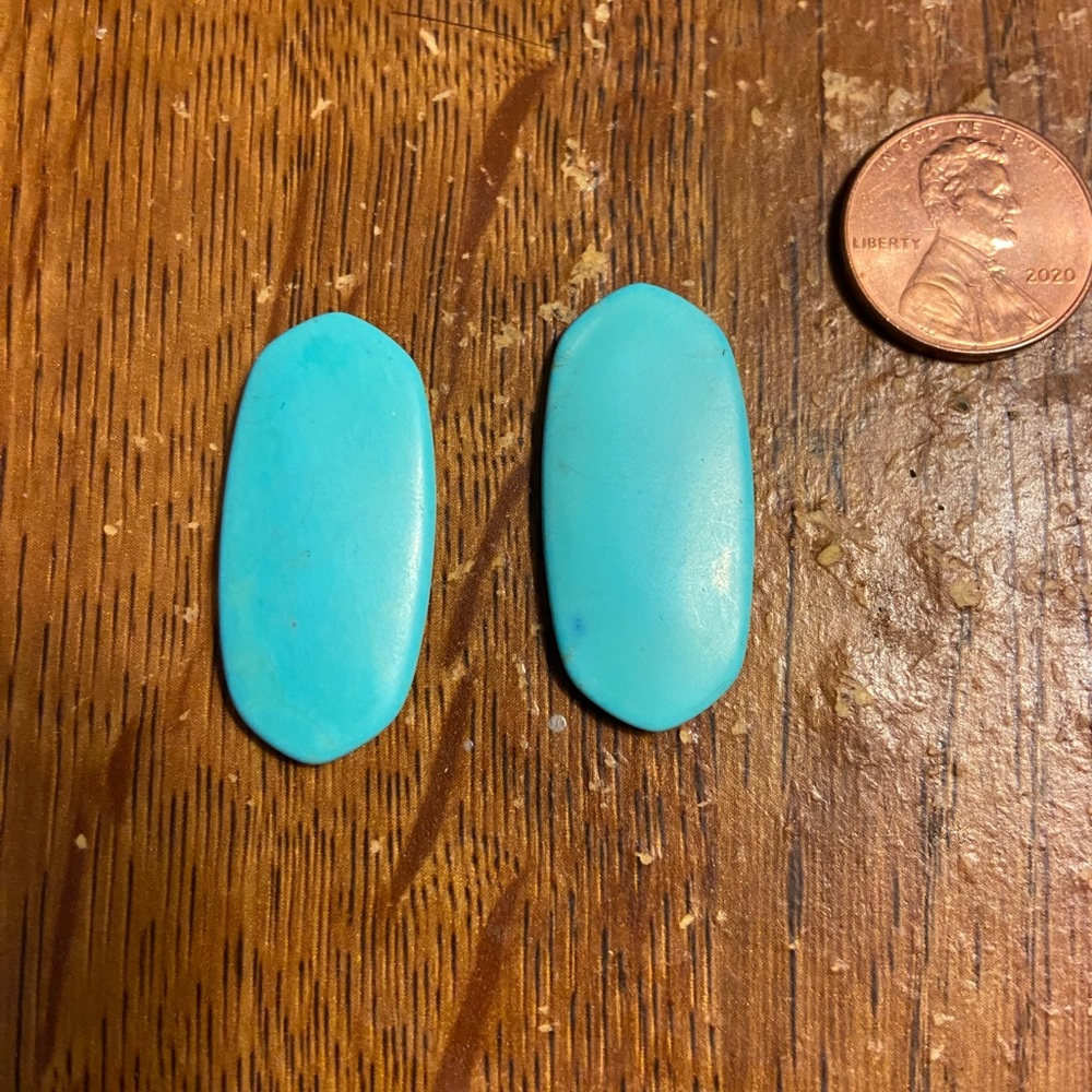 Kendra Scott Elle Stone Turquoise Blue, Two Stones